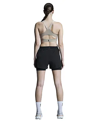 ON | Short de course 2en1 3" Performance pour femme | schwarz